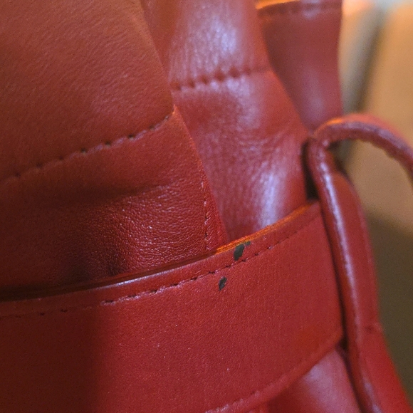 Coach‎ Vintage Soho Pleated Bucket Bag In Rust Color - Picture 3 of 13